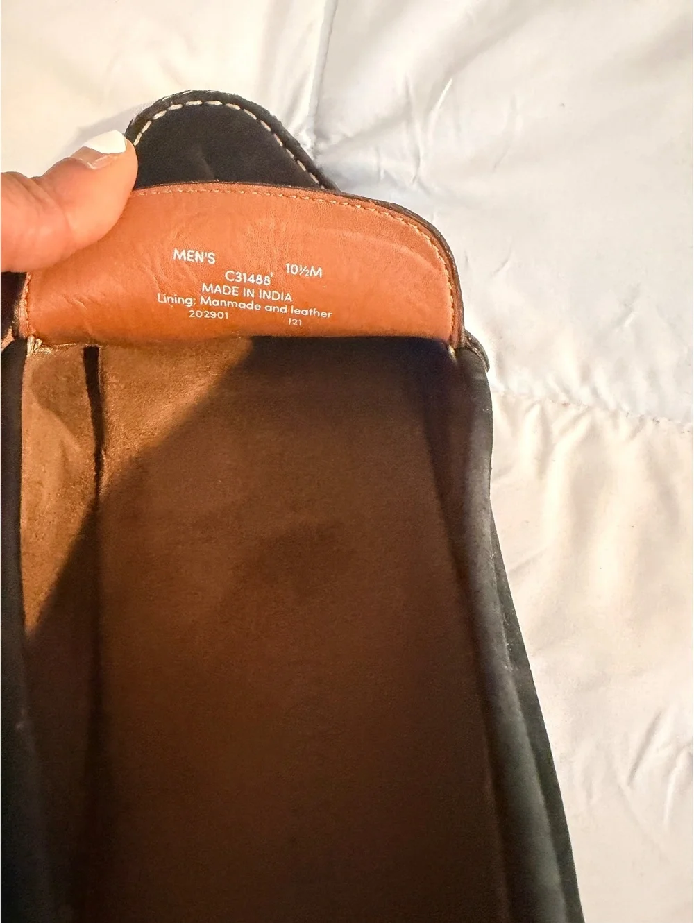 Cole Haan Men's Black Suede Leather Driving Loafers Size 10.